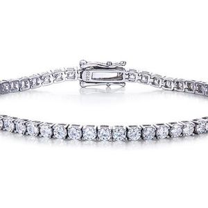 White sapphire tennis bracelet